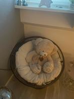 Lounge stoel papasan bruin rotan, Ophalen of Verzenden, Zo goed als nieuw, Eén