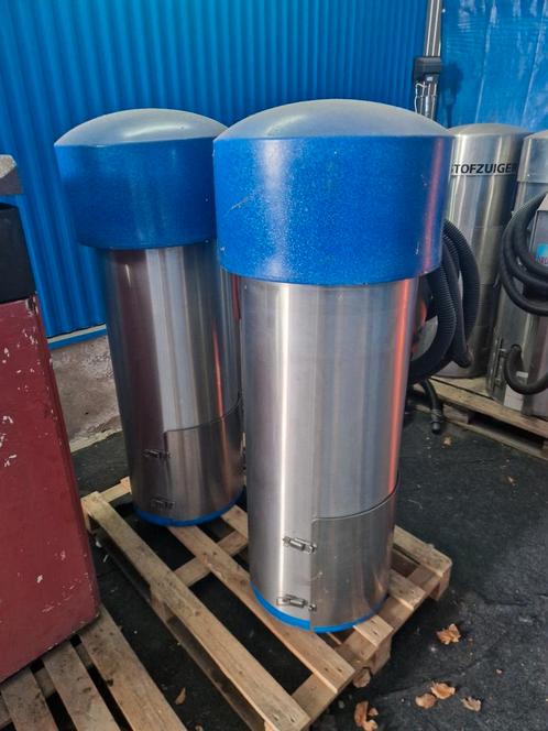 rvs stofzuigers 2 stuks met blauwe deksel carwash, Witgoed en Apparatuur, Overige Witgoed en Apparatuur, Zo goed als nieuw, Ophalen