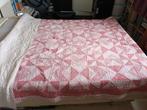 Clayre & Eef? Grote sprei foulard roze driehoeken 255-190cm, Tweepersoons, Ophalen of Verzenden, Roze, Deken of Dekbed