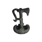 Bodemvondst romeinse bronzen militaire fibula dubbele bijl, Verzenden, Brons