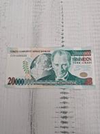 Turkije 20.000.000 Lira Biljet 2001 aUNC, Ophalen of Verzenden, Overige landen, Los biljet