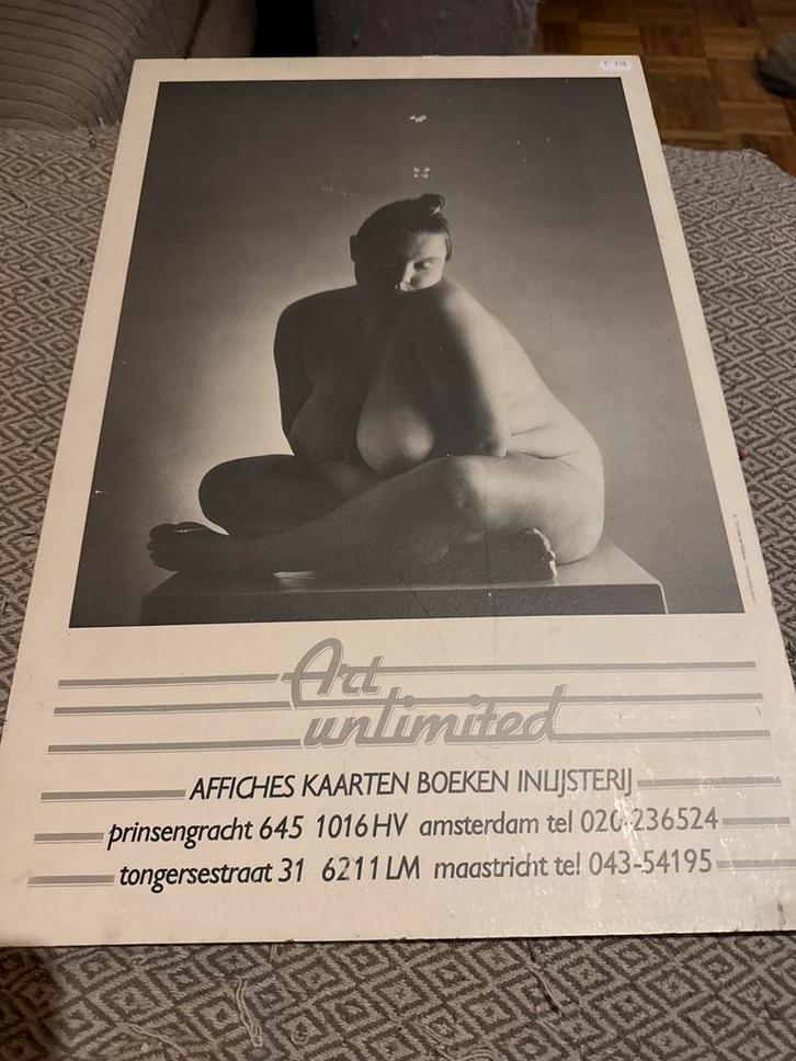 Art Unlimited Poster - Zwart-wit - vintage, Antiek en Kunst, Kunst | Overige Kunst, Ophalen of Verzenden