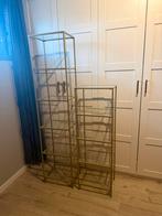 Metalen rekken / kasten met glasplaten, Ophalen of Verzenden, Zo goed als nieuw
