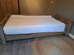 Steigerhouten 1 persoons bed, Huis en Inrichting, Slaapkamer | Bedden, Ophalen, Gebruikt, 90 cm, Steigerhout
