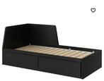 Ikea flekke bed met lades, Huis en Inrichting, Ophalen, Wit, Tweepersoons, Zo goed als nieuw