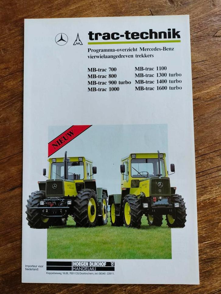 Mercedes-Benz Trac-Technik Brochure folder, Boeken, Auto's | Boeken, Zo goed als nieuw, Mercedes, Ophalen of Verzenden