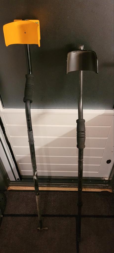 2x metaaldetector steel 1 garrett 1 teknetics, Hobby en Vrije tijd, Metaaldetectors, Gebruikt, Overige merken, Ophalen of Verzenden