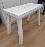 Wit krukje / bankje 60 x 29 x h45 cm * m, Huis en Inrichting, Krukjes, Ophalen, Zo goed als nieuw, Hout