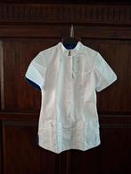 Werkkleding zorg de Berkel wit/blauw  met drukknopen mt. S, Kleding | Dames, De Berkel, Ophalen of Verzenden, Zo goed als nieuw