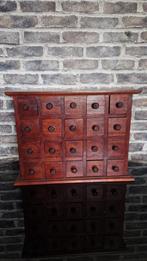 Antieke Apothekerskastje met 20 lades, Antiek, Gebruikt, 5 laden of meer, Ophalen of Verzenden