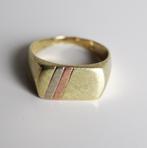 Herenring tri-colore, Sieraden, Tassen en Uiterlijk, Gebruikt, Heer, Ophalen of Verzenden, .