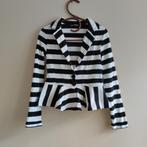 Juffrouw Jansen vest zwart/witte streep maat M, Maat 38/40 (M), Overige kleuren, Ophalen of Verzenden, Zo goed als nieuw