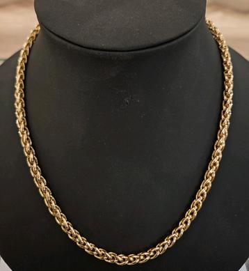 Luxe 14 karaats gouden Vossenstaart ketting 45 cm geelgoud beschikbaar voor biedingen