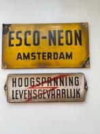 Vintage Emaille Tekst Borden, Ophalen of Verzenden