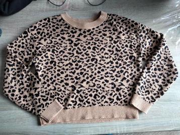 MOOI bruin zwart gevlekte trui merk DIVIDED beschikbaar voor biedingen