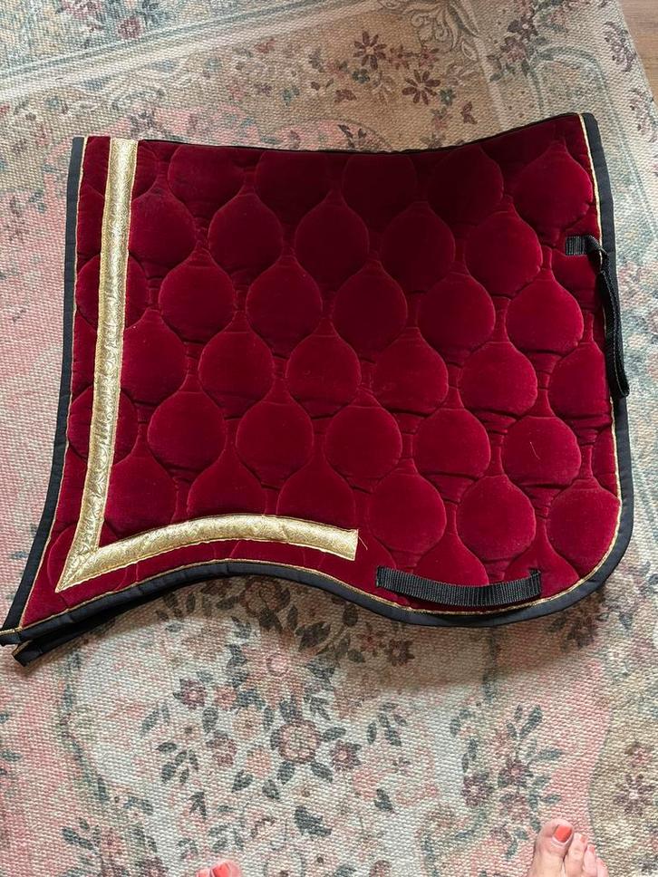 Barok schabrak fluweel, Dieren en Toebehoren, Paarden en Pony's | Dekens en Dekjes, Zo goed als nieuw, Ophalen of Verzenden