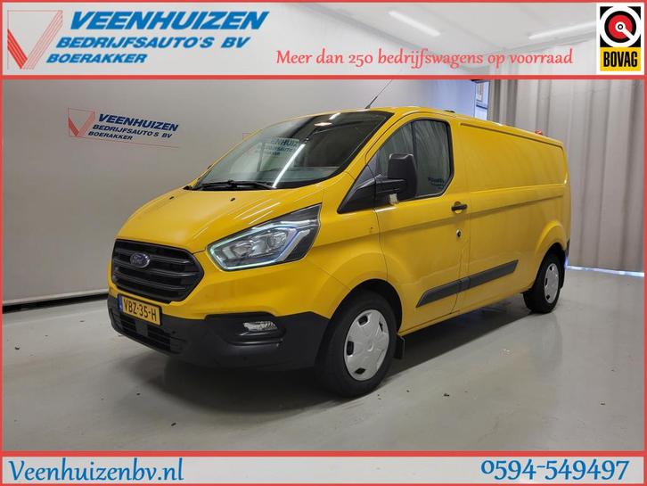 Ford Transit Custom 2.0TDCI 130pk L2/H1 Trekhaak Euro 6!, Auto's, Bestelauto's, Bedrijf, Te koop, Airbags, Airconditioning, Boordcomputer