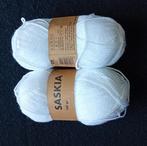 (Ds25#001) saskia wit 8 bollen, Ophalen of Verzenden, Nieuw, Breien of Haken, Wol of Garen