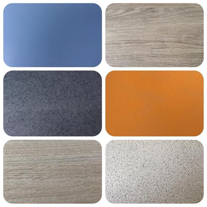 014.  Duropal / HPL / Kunststof diverse kleuren 0,8 mm NIEUW, Huis en Inrichting, Tafels | Salontafels, Nieuw, Minder dan 50 cm