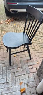 Houten stoel, Huis en Inrichting, Stoelen, Ophalen, Zwart, Zo goed als nieuw, Eén