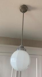 Art deco design lamp #Gispen:10 kantige opaalwit glazen bol, Huis en Inrichting, Gebruikt, Ophalen, 75 cm of meer, Vintage Italiaans design