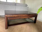 Moet weg! Erg mooie degelijke salontafel, Ophalen, 50 tot 100 cm, Zo goed als nieuw, Minder dan 50 cm