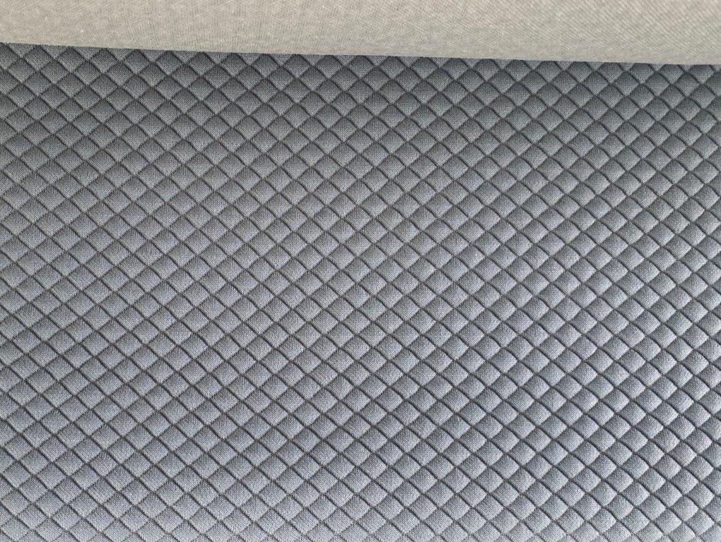 Kvadrat Febrik Mosaic 2 722 lichtblauw div meters meubelstof, Wol, Blauw, 120 cm of meer, Ophalen of Verzenden