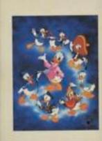 Disney Exclusieve Litho's 4 stuks - foto's, Ophalen of Verzenden, Donald Duck, Nieuw, Papier, Kaart of Schrift