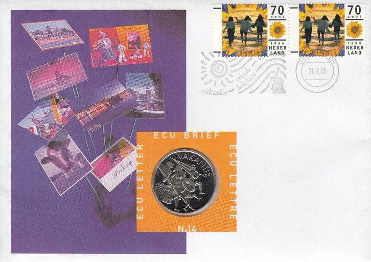 ECU-Brief - 1996 - Muntbrief - Vakantie, Postzegels en Munten, Brieven en Enveloppen | Nederland, Overige typen, Verzenden