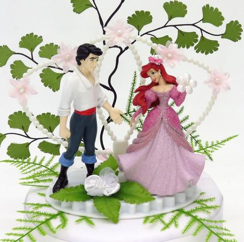 Schitterende Prinses Ariel en Prins Eric trouw taarttopper., Hobby en Vrije tijd, Feestartikelen, Nieuw, Versiering, Geboorte of Huwelijk