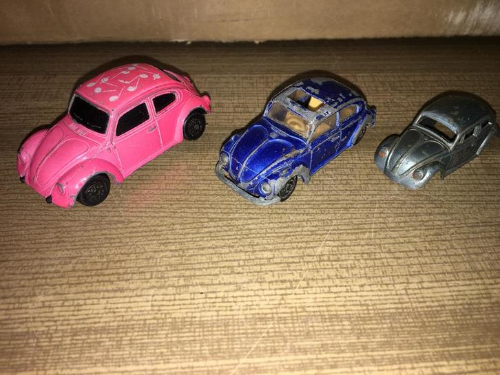 3x Volkswagen Kever 1200/1300/1302 Corgi Majorette Edocar, Hobby en Vrije tijd, Modelauto's | 1:87, Zo goed als nieuw, Auto, Corgi
