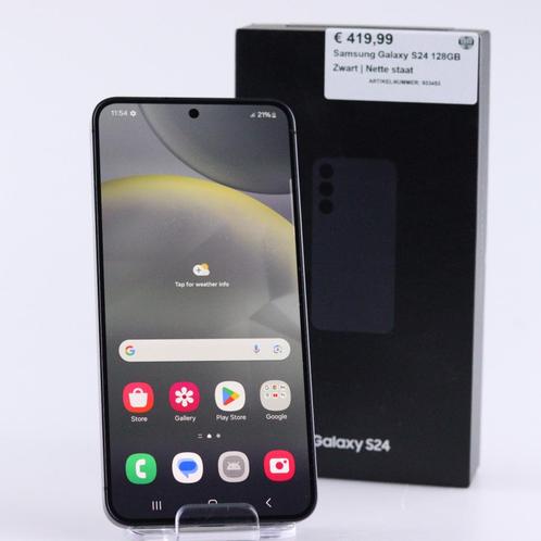 Samsung Galaxy S24 128GB Zwart | Nette staat, Telecommunicatie, Mobiele telefoons | Samsung, Zo goed als nieuw