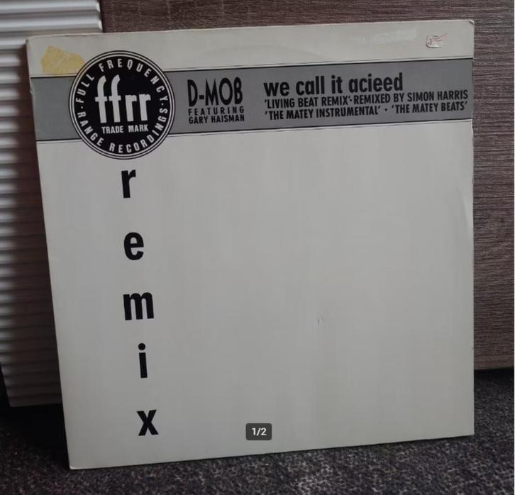 D-Mob Featuring Gary Haisman – We Call It Acieed (Remix)(12', Cd's en Dvd's, Vinyl | Dance en House, Dance Populair, 12 inch, Verzenden