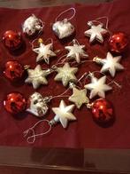 kerstversiering sterren hartjes ballen hout en kerstman vilt, Diversen, Kerst, Ophalen of Verzenden, Nieuw