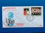 Eerste dag zegels met Ajax worldcup 1972 en. 1971 Wembley, Ophalen of Verzenden