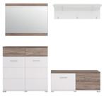 VOORRAAD Complete hal combi truffel eiken / wit NIEUW, Ophalen of Verzenden, Nieuw