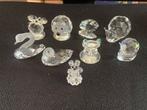 9 Kleine Glazen Figuurtjes - Kristal Decoratie Setje, Ophalen of Verzenden