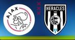 AJAX-Heracles, 2x tickets naast elkaar, vak 413(TOPPLEKKEN), Tickets en Kaartjes, Overige typen, Twee personen, Augustus