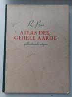 Atlas der gehele aarde 1954 32e druk R. Bos, Boeken, Atlassen en Landkaarten, Gelezen, Ophalen of Verzenden