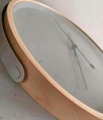 Klok hout/metaal, Ophalen of Verzenden, Zo goed als nieuw, Wandklok