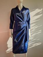 Purdey wikkeljurk. Maat 40. Koningsblauw/taft, Maat 38/40 (M), Blauw, Nijmegen, Verhip-vintage.nl