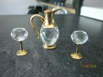 Swarovski Wijnkaraf met twee glazen., Verzamelen, Swarovski, Ophalen of Verzenden, Nieuw, Figuurtje
