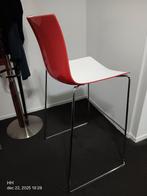 Arper barkruk vintage design rood wit., Ophalen of Verzenden, Rood, Twee