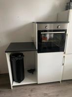 keukenblok inclusief oven, Huis en Inrichting, Ophalen, Gebruikt, Wit, Enkelwandige keuken