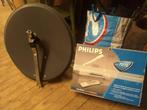 Schotelantenne met Tuner - Philips DSX 7072, Audio, Tv en Foto, Schotelantennes, Philips, (Schotel)antenne, Zo goed als nieuw