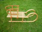 Houten slee met rugleuning van Pott´s, Ophalen, Rugleuning, Gebruikt, Hout