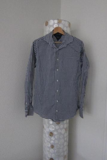 Tommy hilfiger overhemd blauw blok s standard fit  beschikbaar voor biedingen