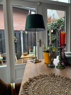 Mooie hoge staande lamp met kap zilverkleurige standaard, Huis en Inrichting, Ophalen, Zo goed als nieuw, 75 cm of meer