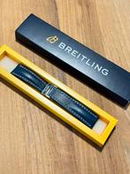 Breitling Leren band Blauw 24/20mm met vouwsluiting, Blauw, ., Breitling, IOS
