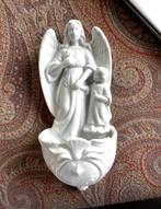 Porseleinen wijwaterbakje met engel en cherubijn, Ophalen
